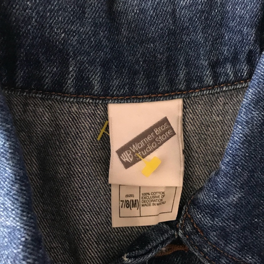 Kids Vintage Warner Brothers Denim Jacket - Picture 4 of 4